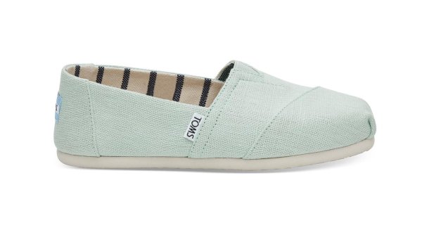 TOMS Espadrille Alpargata Aqua Glass Heritage Canvas