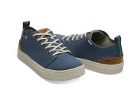 TOMS Mens Sneaker TRVL LITE Airforce Blue Heritage Canvas