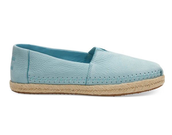 TOMS Espadrille Alpargata Pastel Turquoise Nubuck