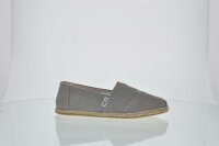 B-WARE: TOMS Espadrille Alpargata Drizzle Grey Washed Canvas Rope Sole 36