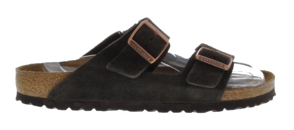 Birkenstock Arizona Sandale Mocha Suede schmal